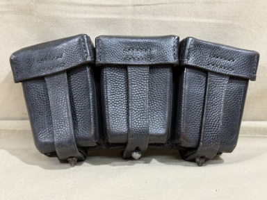 Original WWII German Pre-War 98k Ammunition Pouch, Blackened