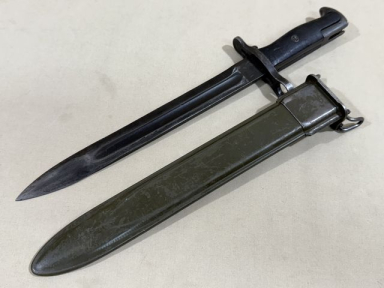 Original WWII US M1 Garand Bayonet and Scabbard, UFH