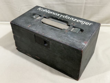 Original WWII German Carbon Monoxide Indicator Box, Kohlenoxydanzeiger