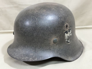Original WWII German Heer (Army) M42 Helmet Shell w/Original Paint