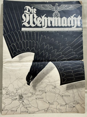 Original WWII German Die Wehrmacht Magazine, June 1940
