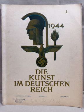 Original WWII German Art in the German Reich Magazine, DIE KUNST IM DEUTSCHEN REICH