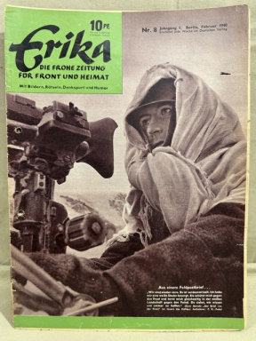 Original WWII German Magazine, ERIKA die frohe Zeitung fr Front und Heimat