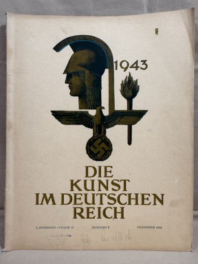 Original WWII German Art in the German Reich Magazine, DIE KUNST IM DEUTSCHEN REICH