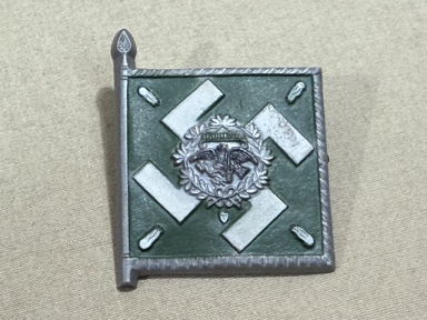 Original WWII German Luftwaffe Flag Tinnie, REGIMENT GENERAL GÖRING