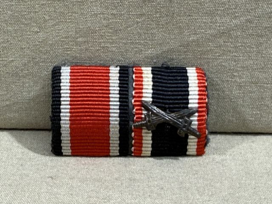 Original WWII German Two-Position Ribbon Bar, Iron Cross, UNISSUED