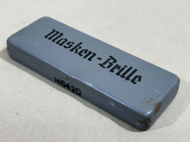 Original WWII German Soldier's Gas Mask Glasses Case, UNISSUED!