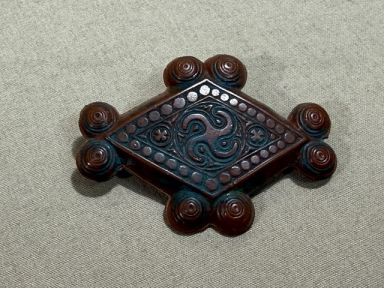 Original Nazi Era German Plastic Tinnie, TROJA - BRONZE