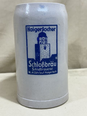 Original WWII or Pre-War German Haigerlocher Schlobru Beer Stein