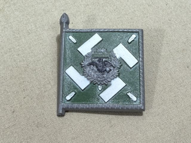 Original WWII German Luftwaffe Flag Tinnie, REGIMENT GENERAL GRING