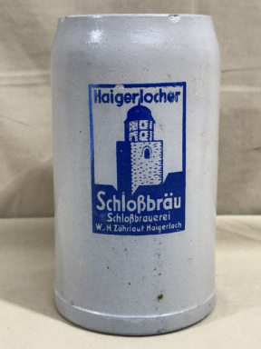 Original WWII or Pre-War German Haigerlocher Schlobru Beer Stein