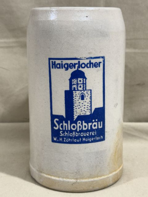 Original WWII or Pre-War German Haigerlocher Schlobru Beer Stein