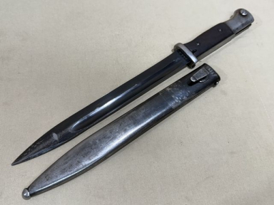 Original WWII German 98K Bayonet and Scabbard, MATCHING S238G