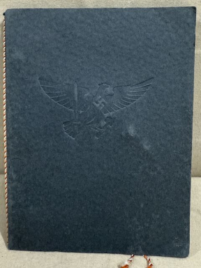 Original WWII German Hitler Youth Sports Award Booklet