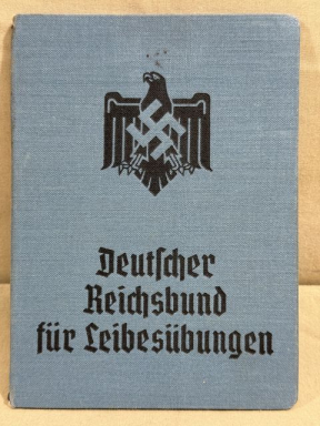 Original Nazi Era German DRL Member's ID/Dues Book
