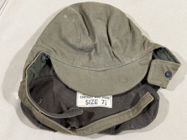 Original WWII US NAVY Winter Hat, Size 7.25