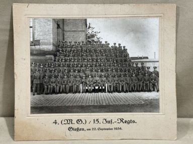 Original Pre-WWII German HEER Group Photograph, Infantry MG Company