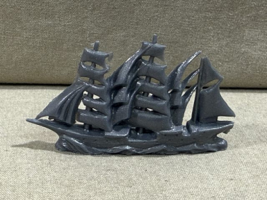 Original WWII German WHW Donation Figure, Old Style Ship