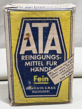 Original WWII German ATA Brand Washing Soap, R.Pfg. Priced!
