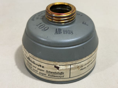 Original WWII German Luftschutz Dust Mask Filter