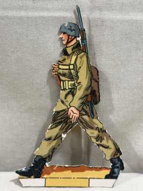 Original WWII German Paper Cut-Out, Fallschirmjger!