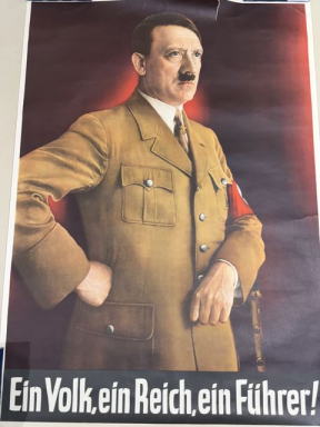 Original Nazi Era German Wall Poster, Ein Volk, ein Reich, ein Führer!