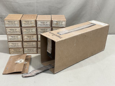 Original WWII German 8mm Mauser Ammo Boxes & Sleeve