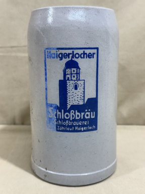 Original WWII or Pre-War German Haigerlocher Schloßbräu Beer Stein