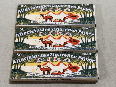 Original WWII German Set of 3 Packs of Efka Cigarette Papers