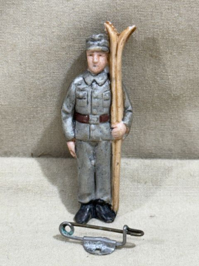 Original Nazi Era German WHW Donation Porcelain Figure, Gebirgsjger