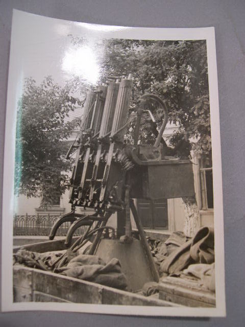 Original WWII German Russian Front Photo - Russian AA Guns