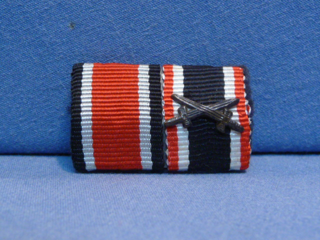 Original WWII German Two-Position Ribbon Bar - UNISSUED