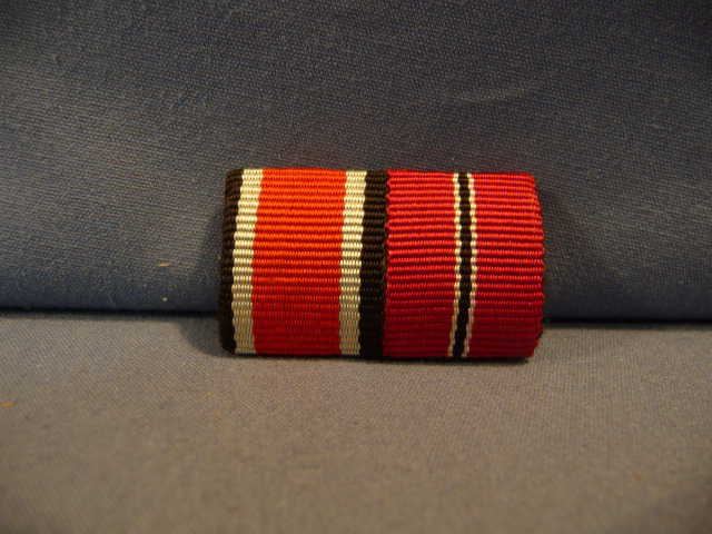 Original WWII German Two-Position Ribbon Bar - UNISSUED