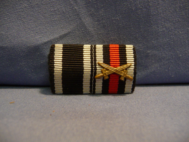 Original Pre-WWII German Two-Position Ribbon Bar, UNISSUED