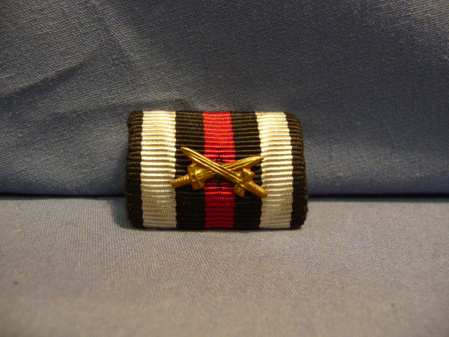 Original Pre-WWII German 1914-18 Combatant's Cross of Honor Ribbon Bar, UNISSUED