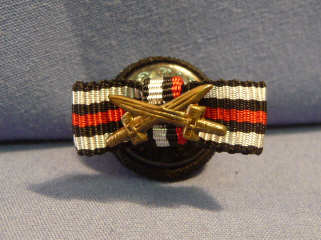 Original Pre-WWII German Lapel Button Hole Ribbon, UNISSUED