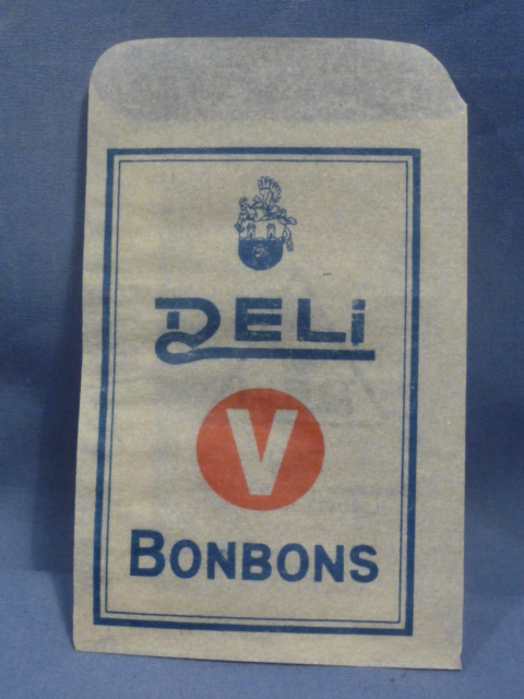 Original WWII Era German Paper Envelope for DELI Brand Bonbons
