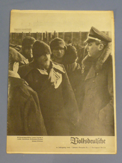 Original WWII German Magazine, Der Volksdeutsche