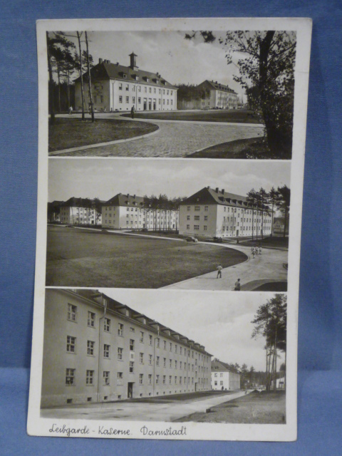 Original WWII German Postcard, Leibgarde Barracks