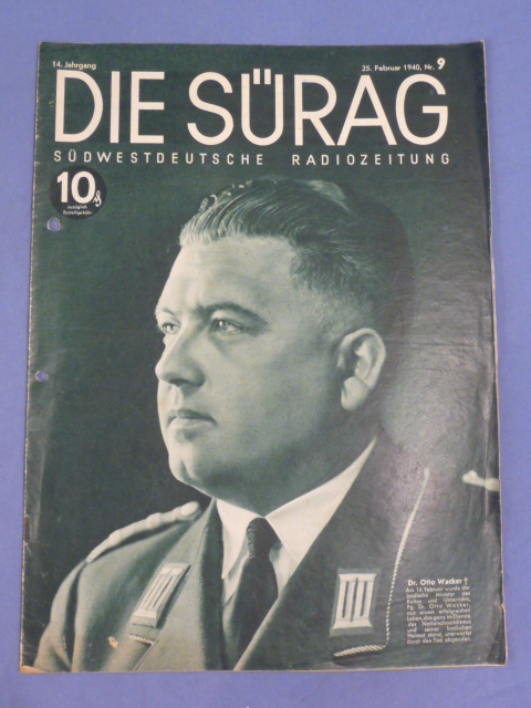 Original WWII German Magazine Die Sürag