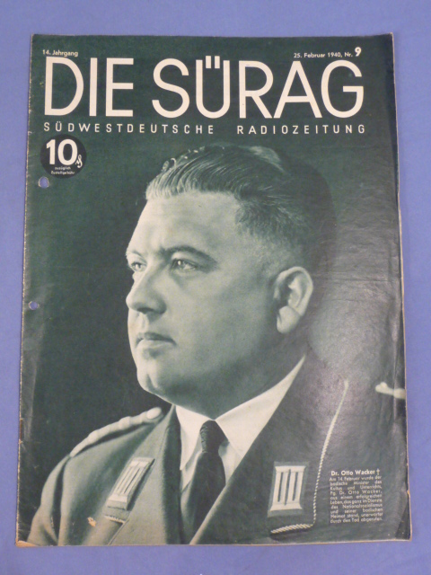 Original WWII German Magazine Die Srag