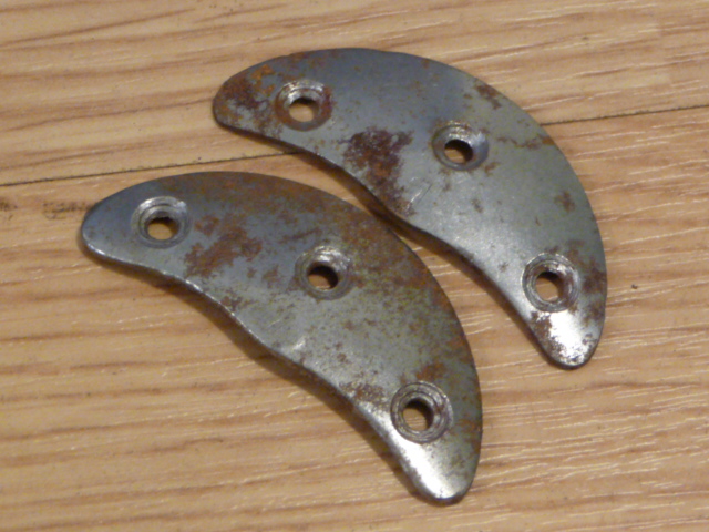 Original WWII German Boot Toe Plates, Pair, SIZE 1
