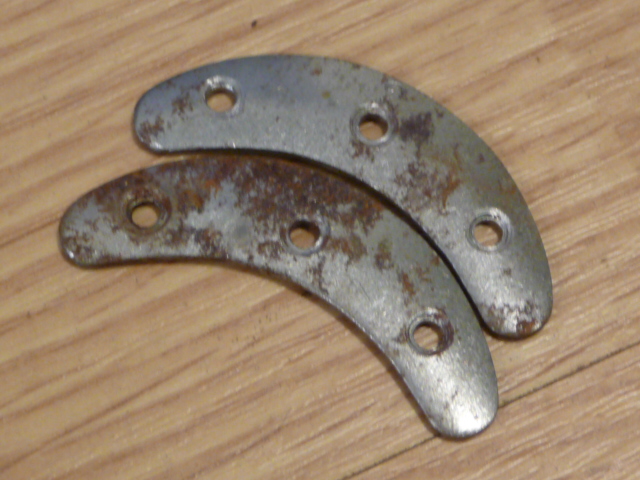 Original WWII German Boot Toe Plates, Pair, SIZE 2
