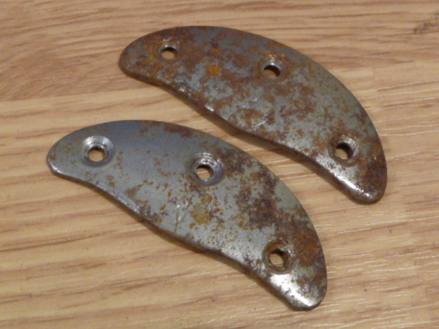 Original WWII German Boot Toe Plates, Pair, SIZE 3