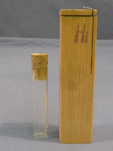 Original WWII Era German Medical Sample Bottle in Wooden Box