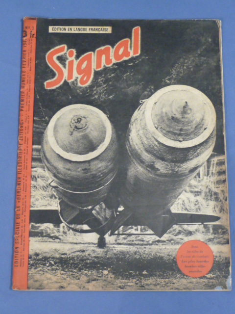 Original WWII German "Signal" Magazine (French Language), 1941