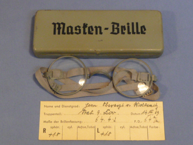 Original WWII German Masken-Brille (Gas Mask Glasses)